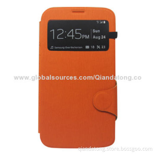 Flip Leather Mobile Phone Case for Samsung Galaxy 9200 with View Window, Easy to Install and Remove